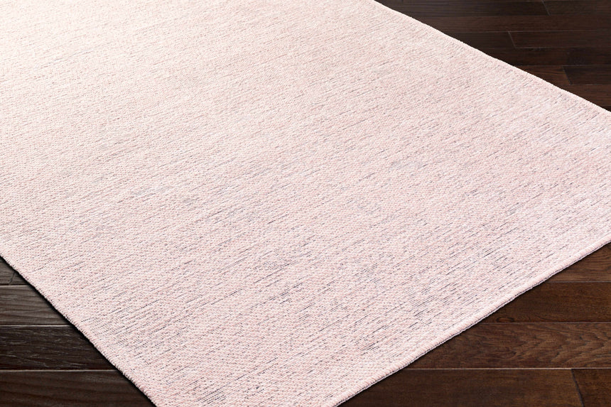 Isako Dusty Pink Solid Washable Area Rug - Clearance