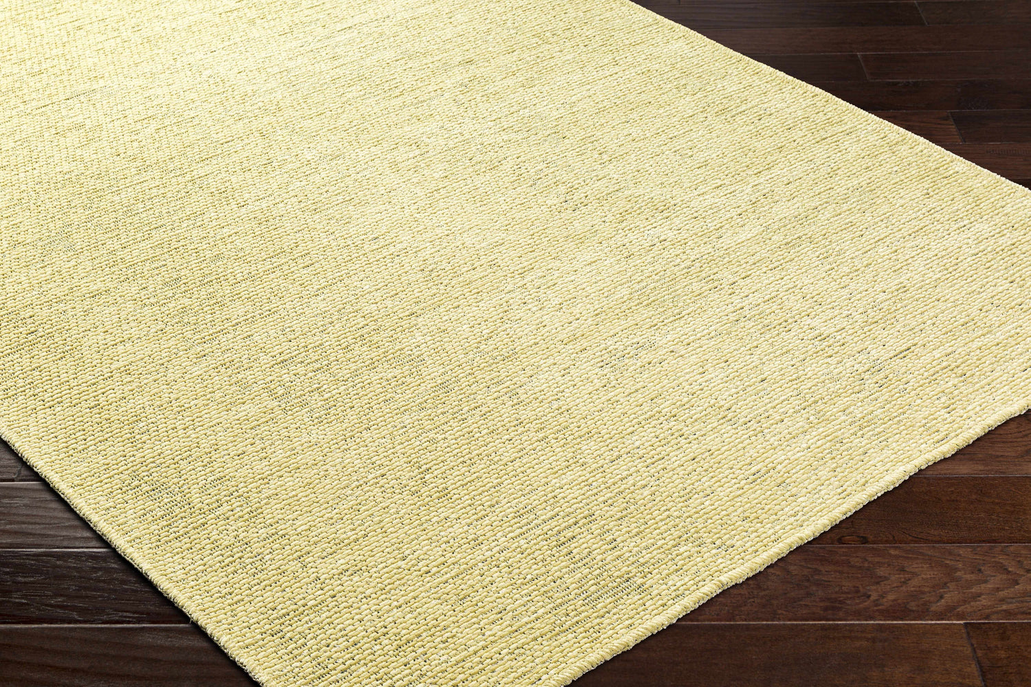 Isako Solid Lime Washable Area Rug - Promo