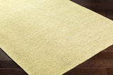 Isako Solid Lime Washable Area Rug - Promo