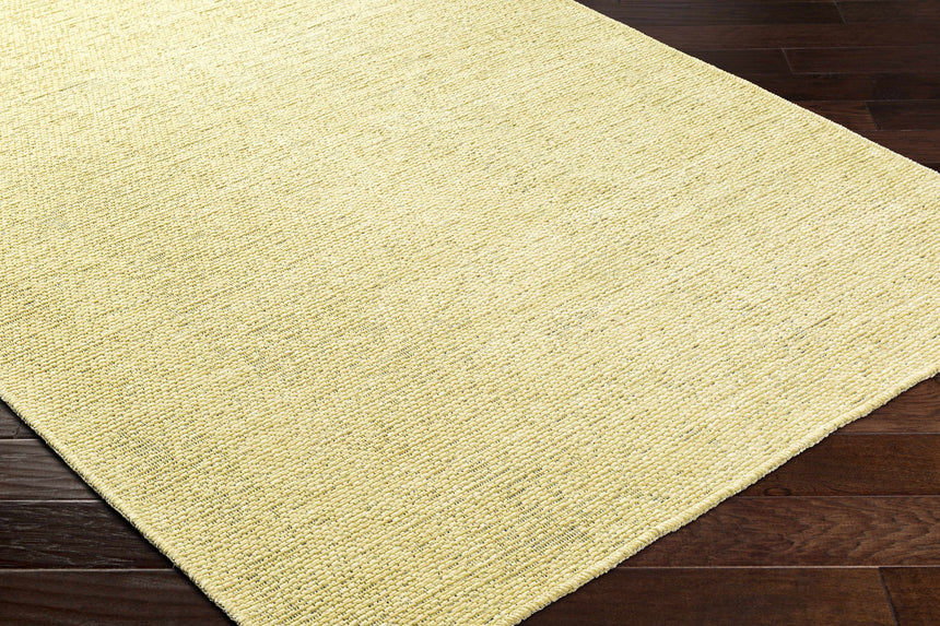 Isako Solid Lime Washable Area Rug - Promo