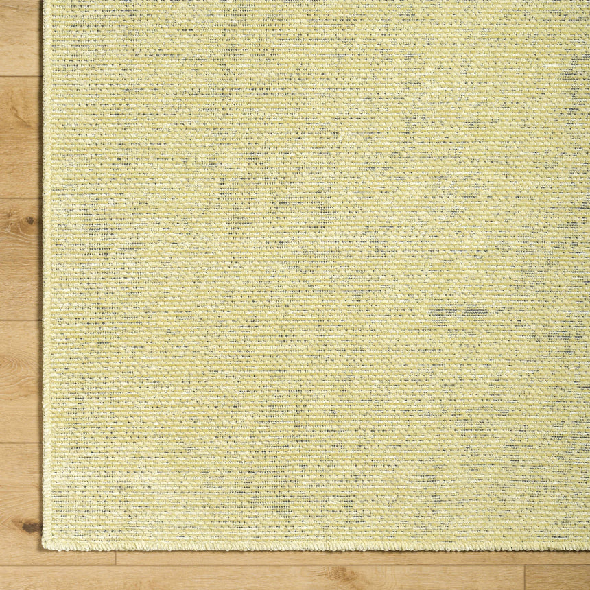 Isako Solid Lime Washable Area Rug - Promo