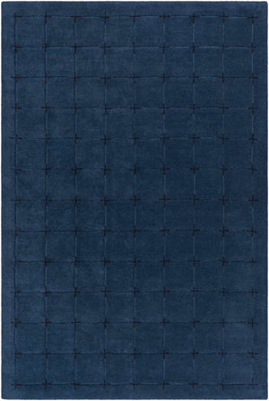 Sanvi Navy Wool Area Rug