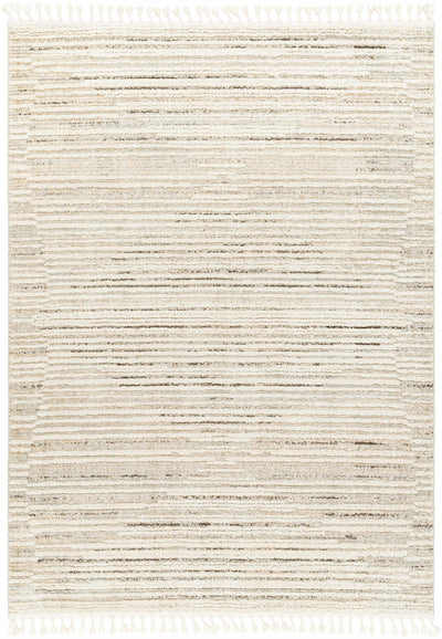 Levy Cream Area Rug with Tassels