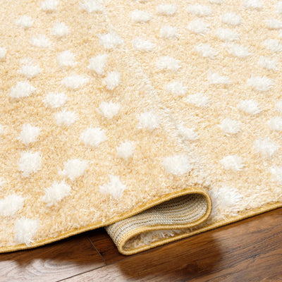 Bernt Beige Polka Dot Area Rug