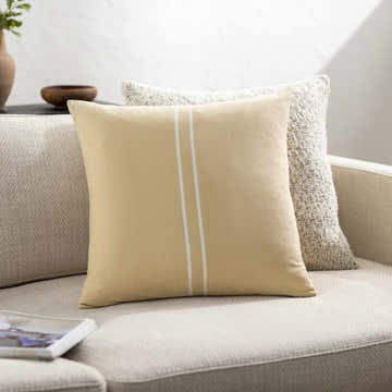 Oisin Buttercream Throw Pillow