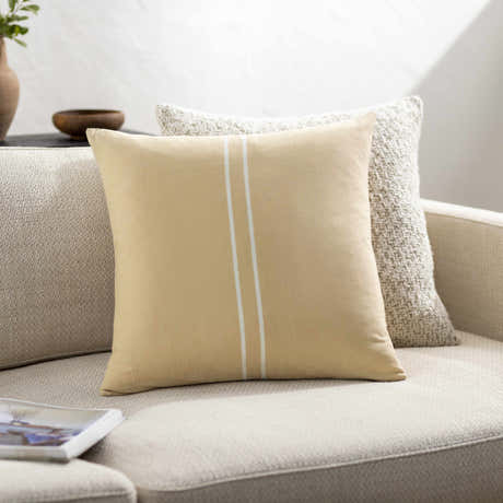 Oisin Buttercream Throw Pillow