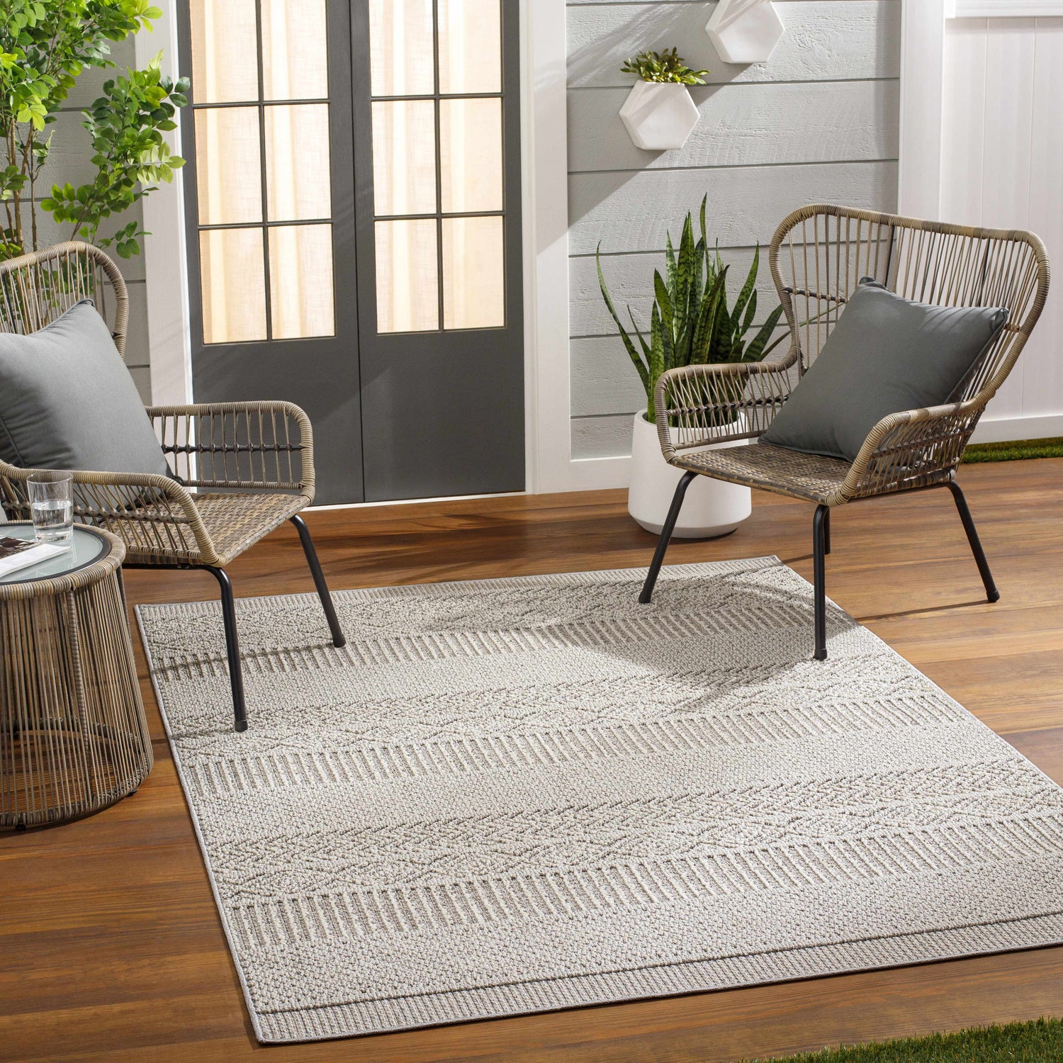 Corom Gray Area Rug - Clearance