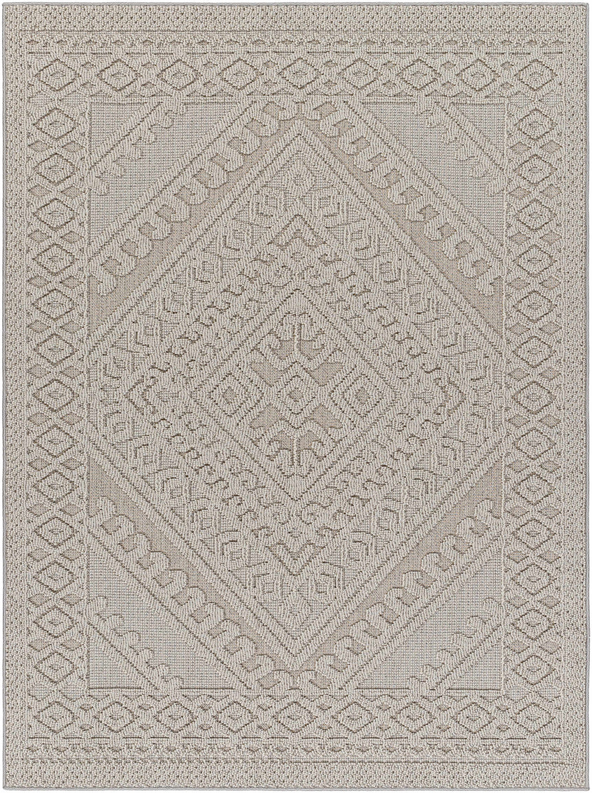 Hibah Natural Gray Area Rug - Clearance