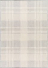Aubin Ivory Plaid Area Rug - Clearance