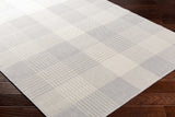 Aubin Ivory Plaid Area Rug - Clearance
