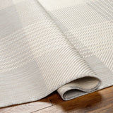 Aubin Ivory Plaid Area Rug - Clearance