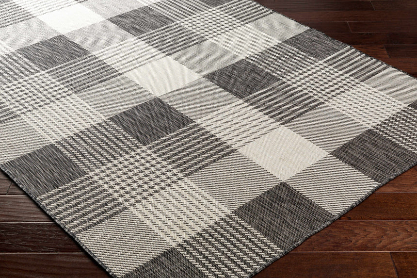 Aubin Gray & Nutmeg Plaid Area Rug - Clearance