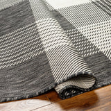 Aubin Gray & Nutmeg Plaid Area Rug - Clearance