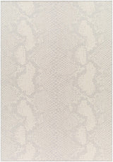 Estee Cream Snake-Patterned Area Rug - Clearance
