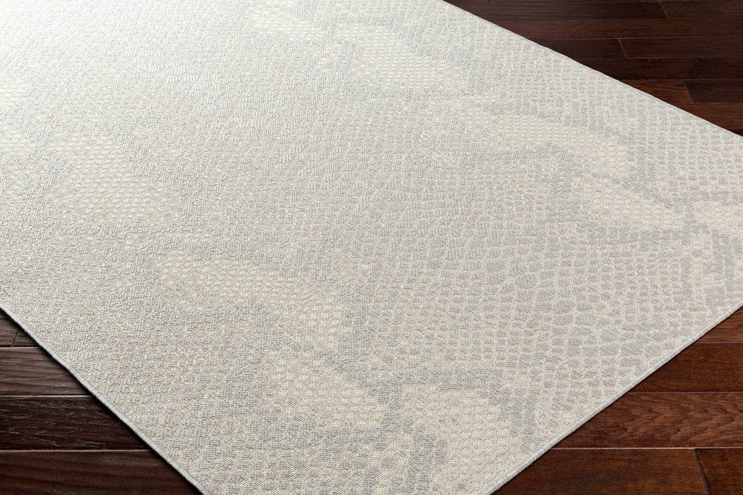 Estee Cream Snake-Patterned Area Rug - Clearance