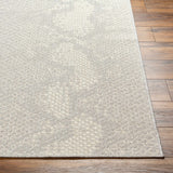 Estee Cream Snake-Patterned Area Rug - Clearance