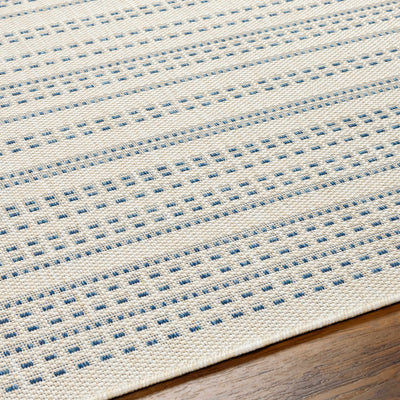 Galen Blue & Cream Area Rug