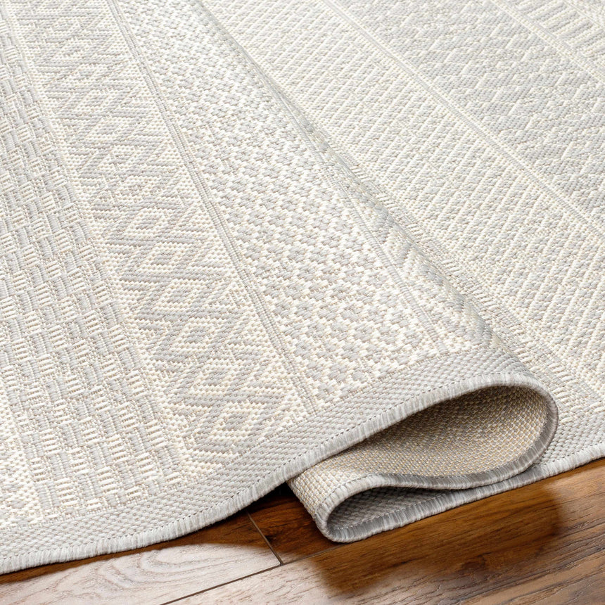 Humla Cream Aztec Area Rug - Clearance