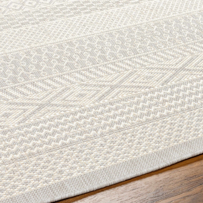 Humla Cream Aztec Area Rug - Clearance