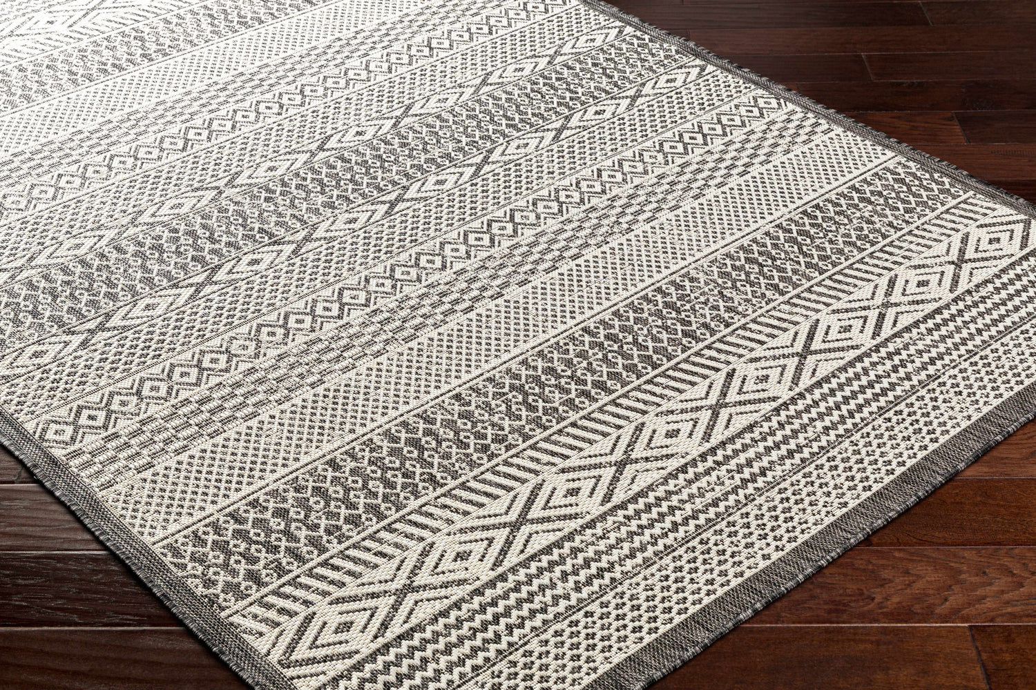 Humla Gray Aztec Area Rug - Clearance