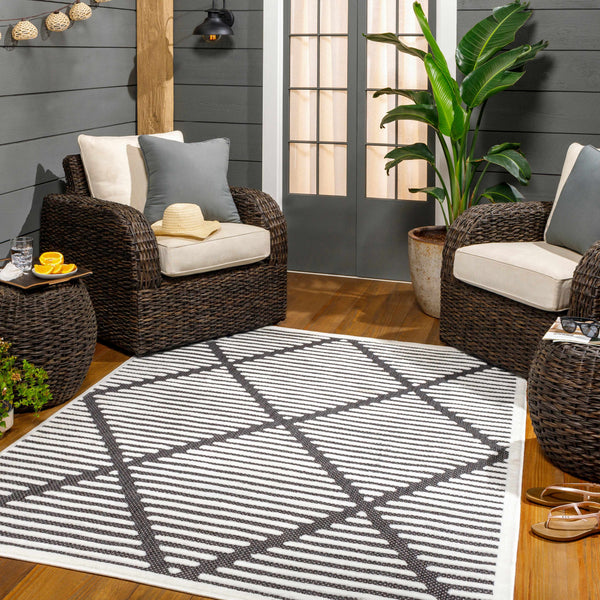 Anah Black Durable Rug