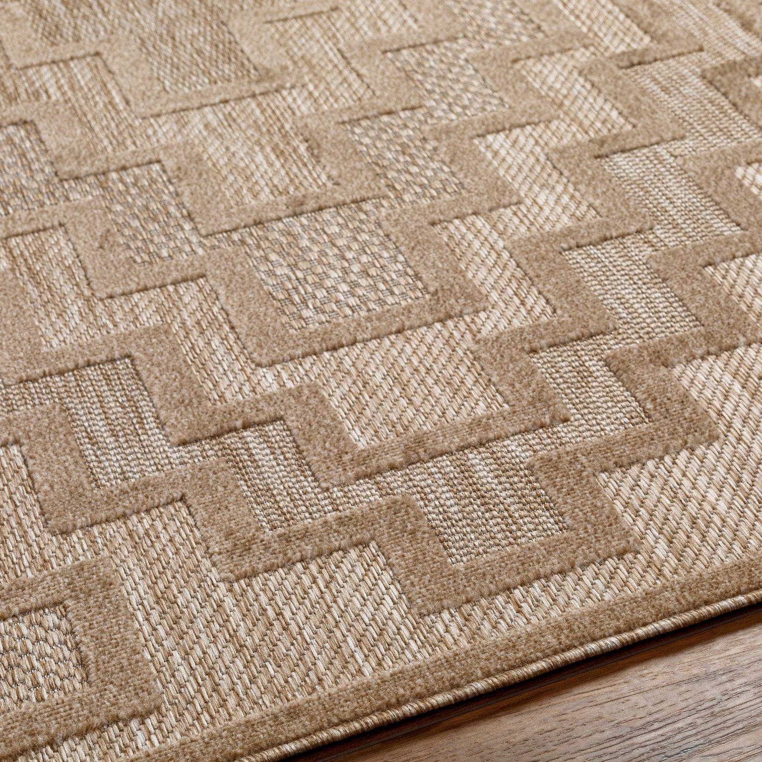 Diza Tan Outdoor Rug - Clearance