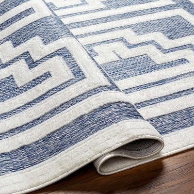 Yves Blue Outdoor Rug - 6x9 Clearance