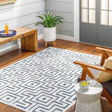Zevi Blue Outdoor Rug - Clearance