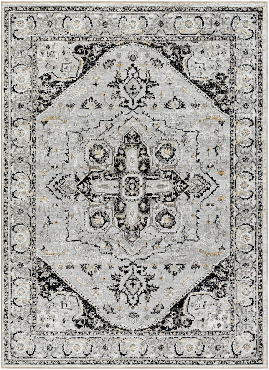 Gauri Gray Medallion Area Rug - Clearance