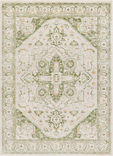 Gauri Green Medallion Area Rug - Clearance