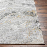 Tess Gray & Brown Marble Area Rug - Clearance