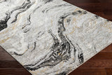 Tess Gray Marble Area Rug - Clearance