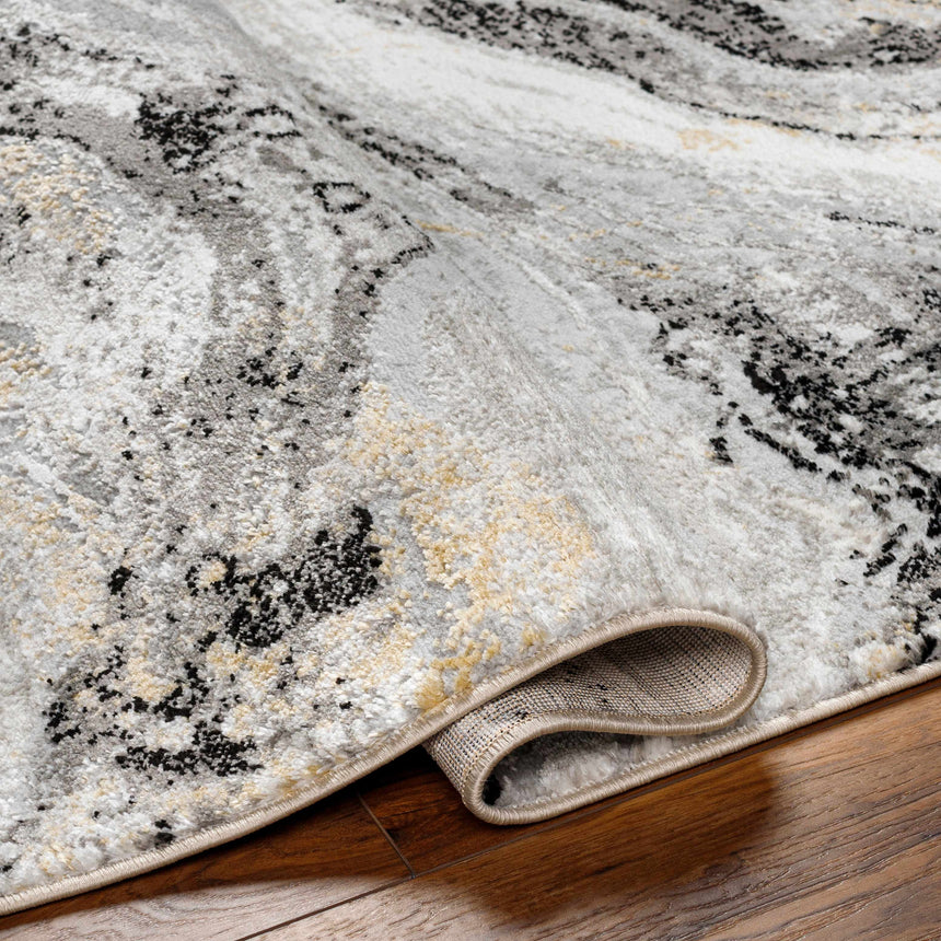Tess Gray Marble Area Rug - Clearance