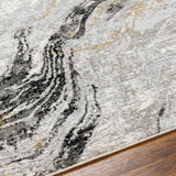 Tess Gray Marble Area Rug - Clearance