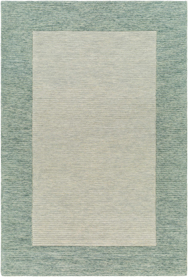 Amadi Green Wool Area Rug