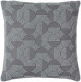 Paniz Charcoal Throw Pillow
