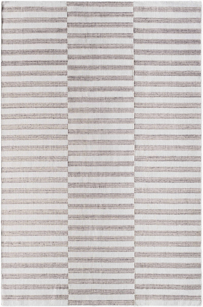 Melva Brown Striped Area Rug