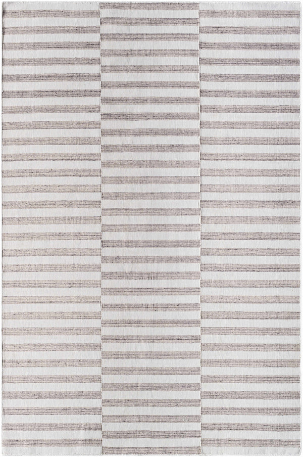 Melva Brown Striped Area Rug