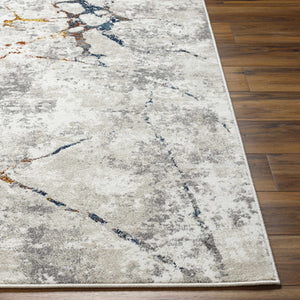 Kynan Gray Marble Area Rug - Clearance