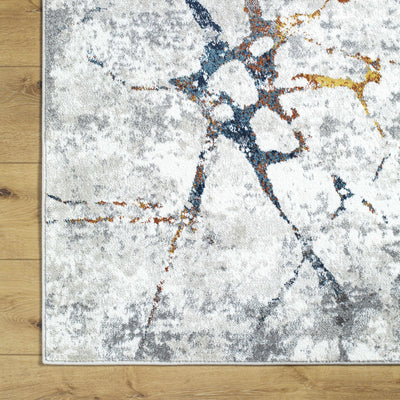 Kynan Gray Marble Area Rug - Clearance