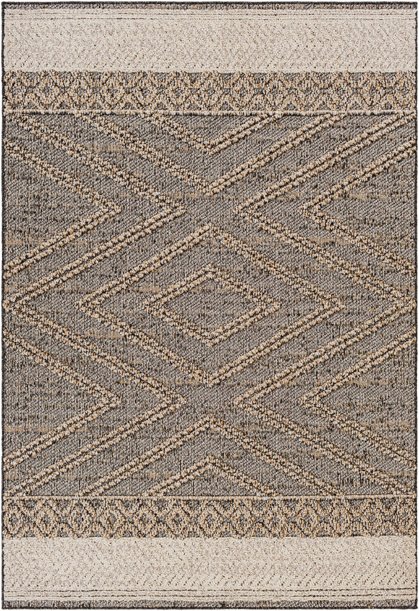 Beige Charcoal Areli Area Rug