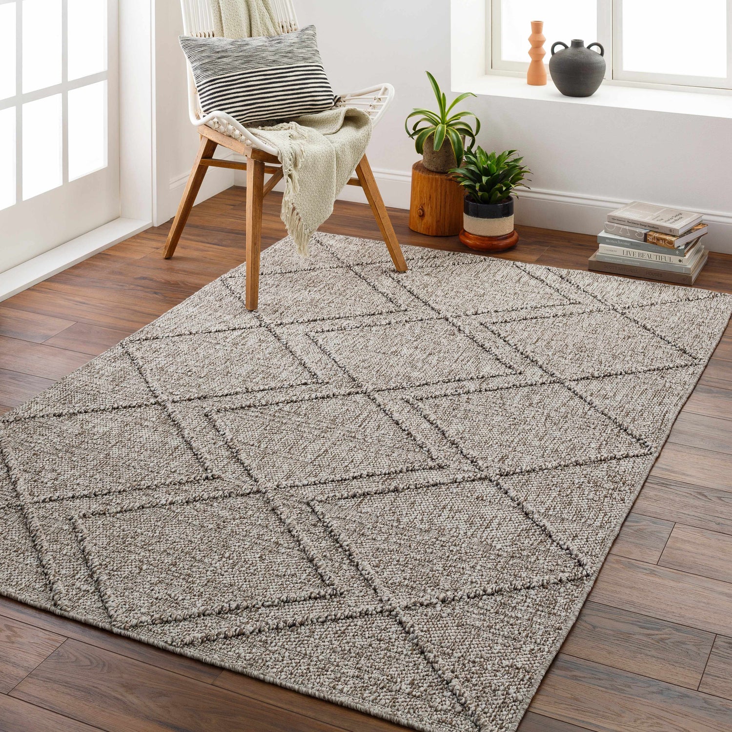 Beige Atsuo Area Rug - Clearance
