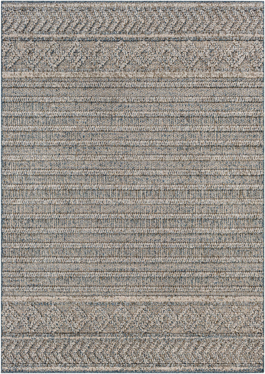 Beige Blue Dekel Area Rug - Clearance