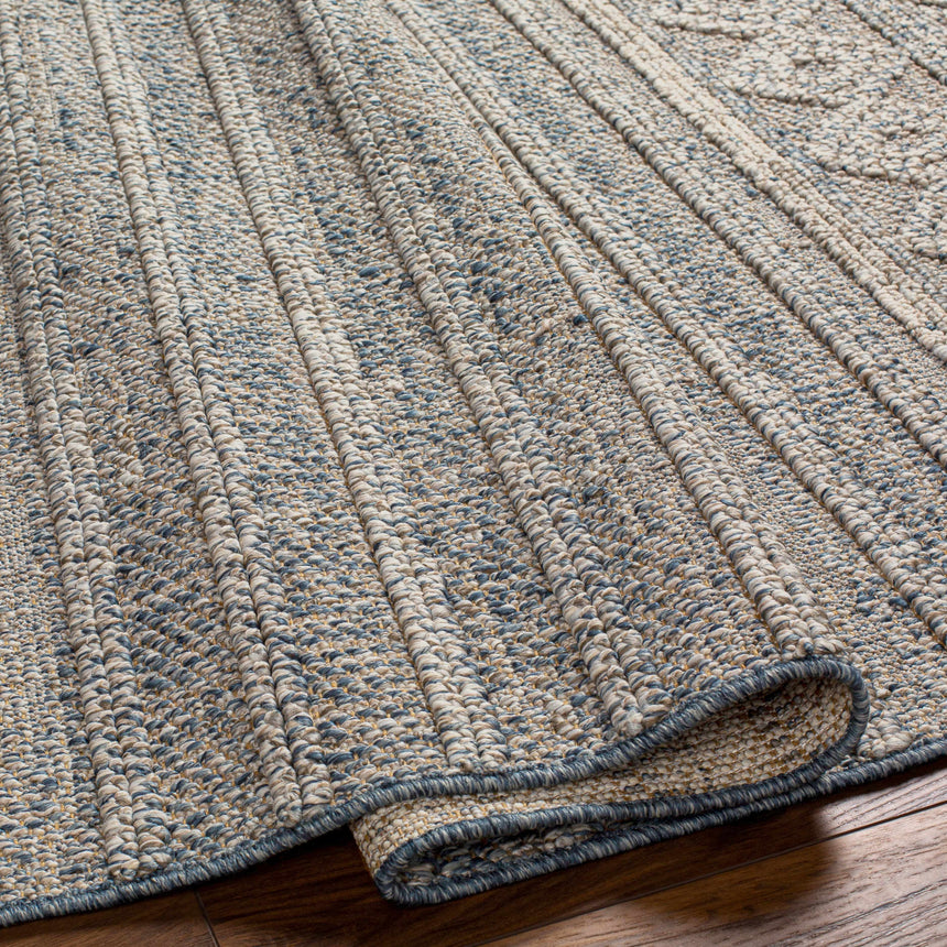 Beige Blue Dekel Area Rug - Clearance