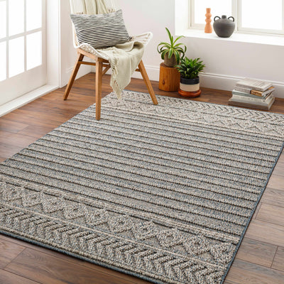 Beige Blue Dekel Area Rug