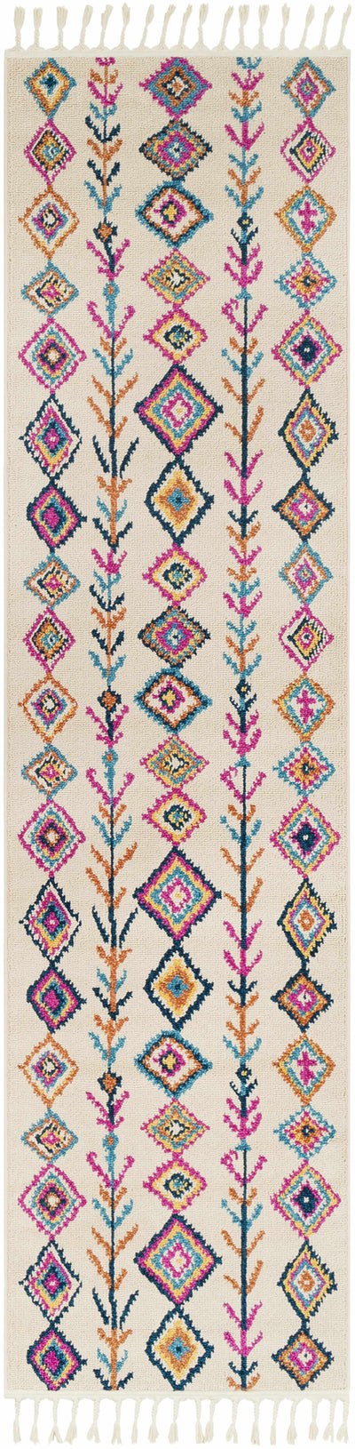 Stapleton 9x12 White Tassel Rug - Clearance