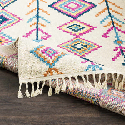 Stapleton 9x12 White Tassel Rug - Clearance