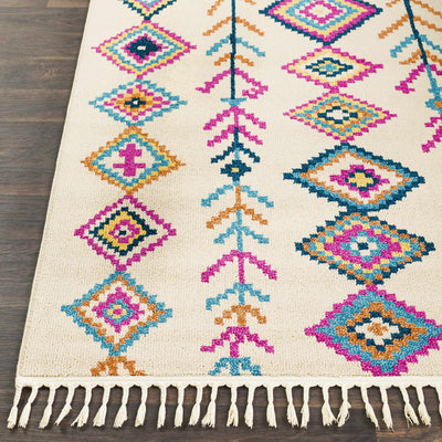 Stapleton 9x12 White Tassel Rug - Clearance