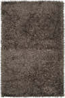Close-up of the charcoal Stagecoach Area Rug. Hand-woven shag rug with a soft, textured pile. Design-Rectangle-58
