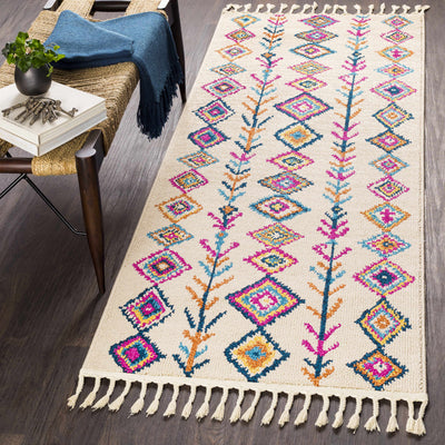 Stapleton 9x12 White Tassel Rug - Clearance